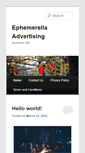 Mobile Screenshot of ephemerellaventures.com
